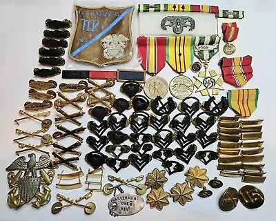 Vietnam Military Medals Patches Bars Ribbons Lot Of 100+ • $19.99