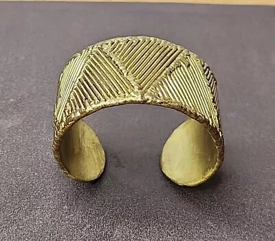 Vintage Exart Mexico Brass Cuff Bracelet • $29.95