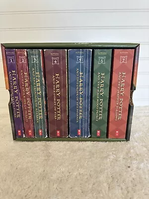 Harry Potter The Complete Series Paperback Boxed Set Scholastic Books 1-7 Sealed • $30