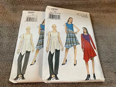 Vogue Pattern V9107 Ms Dress~Tunic W/Seam Detail & Shaped Hem~ Tapered Pants • $3.25