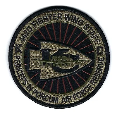 442nd  FIGHTER WING  STAFF  With A_10 Subdued Patch • $7.99