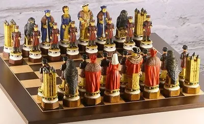 SAC Chess - The White Tower  Chess Set Complete With Board - Hand Decorated • £379.99