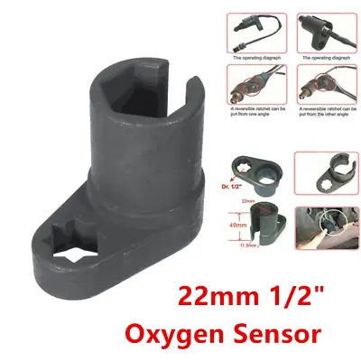 1/2 Inches Drive O2 Oxygen Sensor Socket Renew Thread Chaser Vacuum Wrench Tool • $9.02