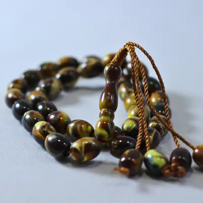 Prayer 33 Beads Islamic Rosary Subha Multicolors Dhikr Misbaha Pray Tasbih 32gr • $11.99