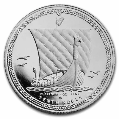 1985 Isle Of Man 1/10 Oz Platinum Noble BU • $212.23