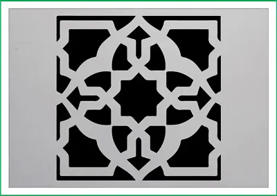 Damask Floor Tile Mylar Stencil 190 Micron Reusuable Flexible Stencil • £3.20