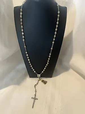 Vintage Sterling Di Roma Rosary With Original Tag • $21.95