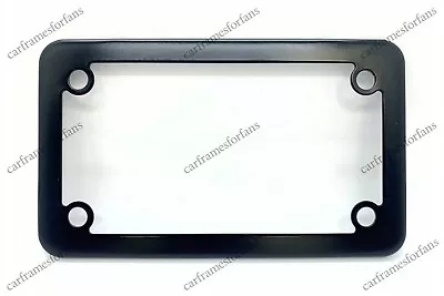 Motorcycle License Plate Frame - Black Powder Coated Metal • $29.99