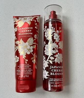 £24.95 • Buy Bath And Body Works Set - Cherry Blossom Mist & Body Cream - NEW