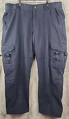 5.11 Tactical Blue Men’s 44x30 (42x30) Straight Pants Cargo Rip Stop Ems • $19.97