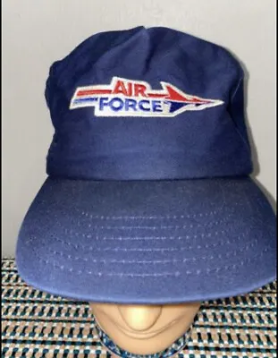 US AIR FORCE Vintage Military Snapback Adjustable Baseball Cap Made In The USA • $10.95
