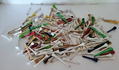 Vintage Golf Tees Golf Tee Lot~Bundle Of 180+ ~Wooden~Various Colors~Arts Crafts • $12.95