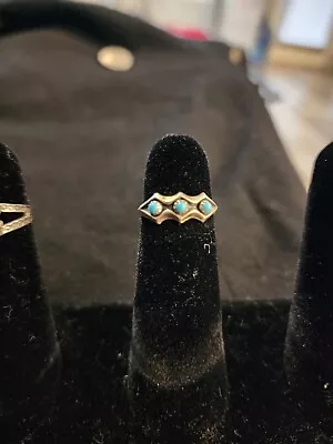 Vintage Turquoise Native American Ring Jewelry Size 5 • $20