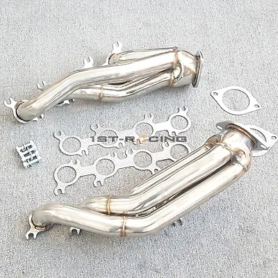 Short Tube Exhaust Manifold Header For Ford Mustang GT/Boss 302  5.0L V8 11-14 • $169.19