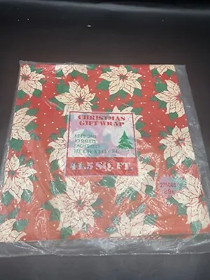 Vintage Christmas  Sealed 10 Sheets 5  Designs Gift Wrap Paper 41.5 Sq Ft • $9.99