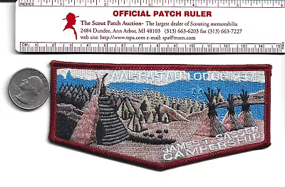 OA Lodge 237 Aal-Pa-Tah James T. Sasser Campership Maroon Border Flap • $2.99