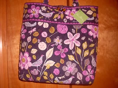 Vera Bradley Toggle Tote In Floral Nightngale Nwt • $45