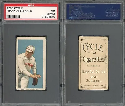 1909-1911 T206 Frank Arellanes Boston Red Sox PSA 3mc ***Cycle 350*** • $239.99