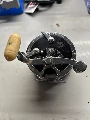 PENN No. 49 SUPER MARINER Fishing Reel Black Deep Sea Narrow Spool  Vintage  #5 • $24.95