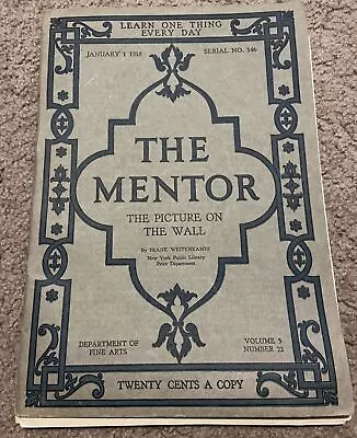 Mentor Magazine #146 January 1 1918 • $5