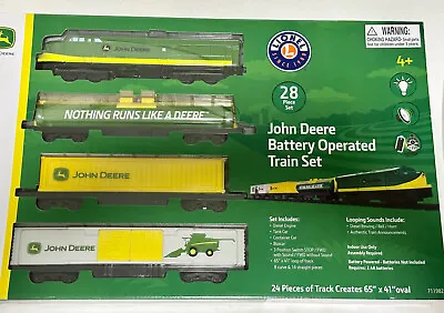Lionel John Deere Battery Operated Diesel Train Set New In Packaging • $70