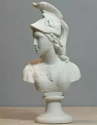 Athene Goddess Of Wisdom Athena Minerva Bust Cast Marble Statue Sculpture 9.84in • $51.90