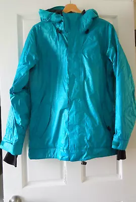 VANS Primaloft Snowboard Jacket In A Bluey Green. Size M • £26.99