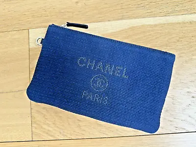 Authentic CHANEL Deauville Pouch O Case • $550