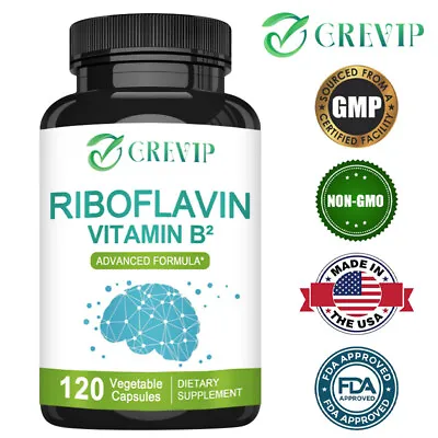Riboflavin Vitamin B2 400mg - Support Cellular Energy MetabolismMigraine Relief • $7.96