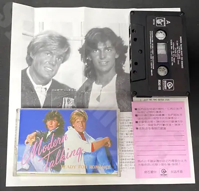 1986 Modern Talking Ready For Romance Taiwan 10 Tks Cassette Tape W/Insert&Card • $59.99