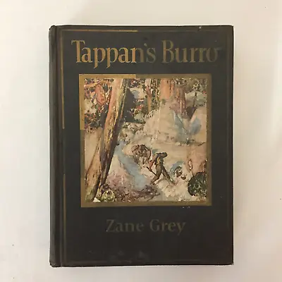 $17.99 • Buy Zane Grey Tappan's Burro True First Edition 1923 Harpers Hardcover Illustrated