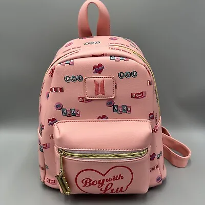 BTS Boy With Luv Mini Backpack. Oh Yeah Bae Love Pink Mini Bag NWT!! • $85.45