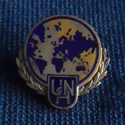 UNITED NATIONS ASSOCIATION RARE 1950’s ENAMEL PIN BADGE MADE BY J.R.GAUNT LONDON • $6.17