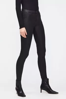 7 For All Mankind Skinny Coated Ankle Length Jeans • £26