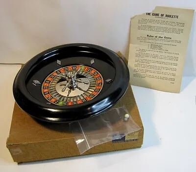 Vintage 1940s Rottgames Bakelite Roulette Wheel Game • $21.99