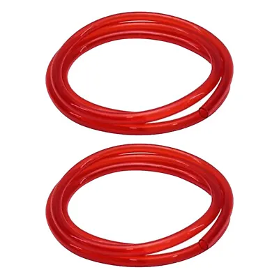 Red See-Through Fuel Line Hose 3/8 Inch I.D. X 6 Ft 2 PK • $33.99
