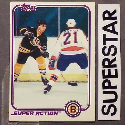 RAY BOURQUE  1981-82 Topps #E126 Super Action  Boston Bruins HOF • $3.25