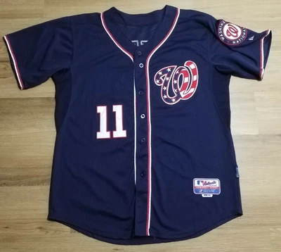 $69.95 • Buy Ryan Zimmerman Washington Nationals Jersey Majestic Sz 48 Blue #11 Cool Base