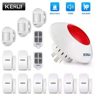 KERUI Home Security System Mini Motion Detector Alarm With Remote Control Kit • $71.24