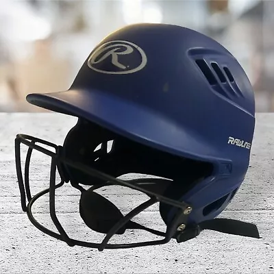 Rawlings Baseball Batting Helmet With Face Guard And Chin Strap Y 6 5/8”- 7 7/8” • $16.80