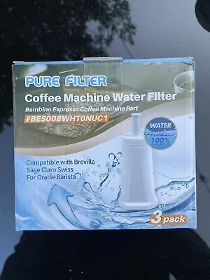 £22.99 • Buy Pure Filter  4x Coffee Machine Water Filter For Sage Claro Swiss Breville Oracle