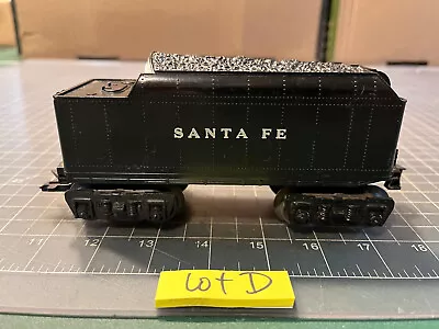 Marx O Train Santa Fe Coal 8 Wheel Tender W/SCARCE Type F Trucks LOT D • $18.95