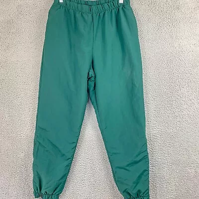 Cabelas Polartec Lined Pants Mens Medium Green Insulated Outdoor Ankle Zip • $24.74