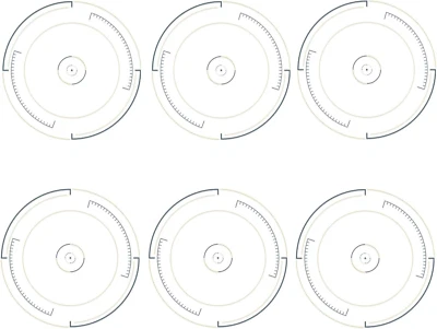 6 Pcs Objective Point Markers Compatible With Wargame Warhammer 40k Bullseye • £9.42