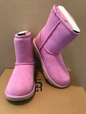 NIB Authentic UGG Classic Short Pink Kids Girls Boots New US 3 Youth • $69