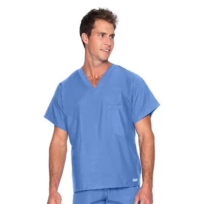 Landau Unisex Reversible V-Neck Scrub Top - 7502 • $22.50