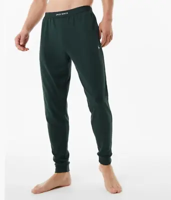 Jack Wills Skymoore Pyjama Trousers Mens Dark Green UK Size 2XL #REF35 • £29.99