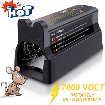 Upgraded Electronic Mouse Trap Control Kill Big Rat Pest Electric Rodent Zapper • $38.99