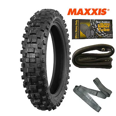 Maxxis Rear Tyre M7314 Maxx Enduro F.I.M 120-90-18 Motocross Enduro Mx Bundle • $113.60