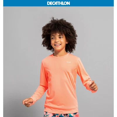 £10.98 • Buy Olaian Kids Surfing UV Protection Long-Sleeved Water T-Shirt Rash Vest Top